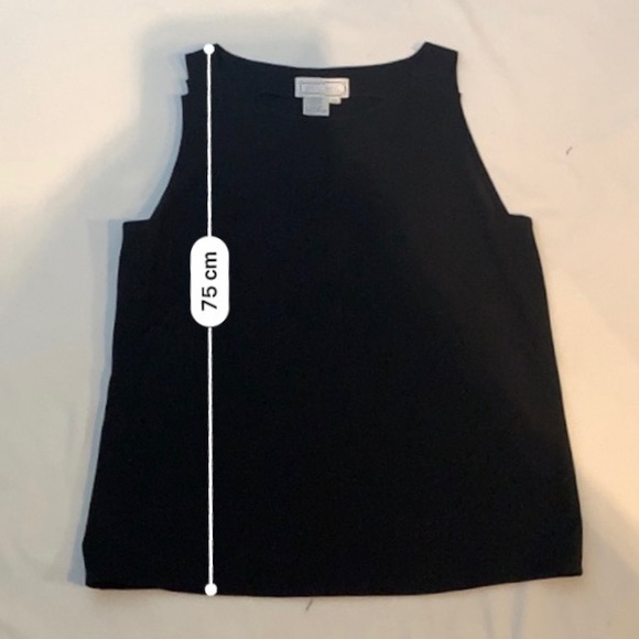 3/$30 - Simon Chang Sleeveless Black Top Size 12 - Picture 6 of 7